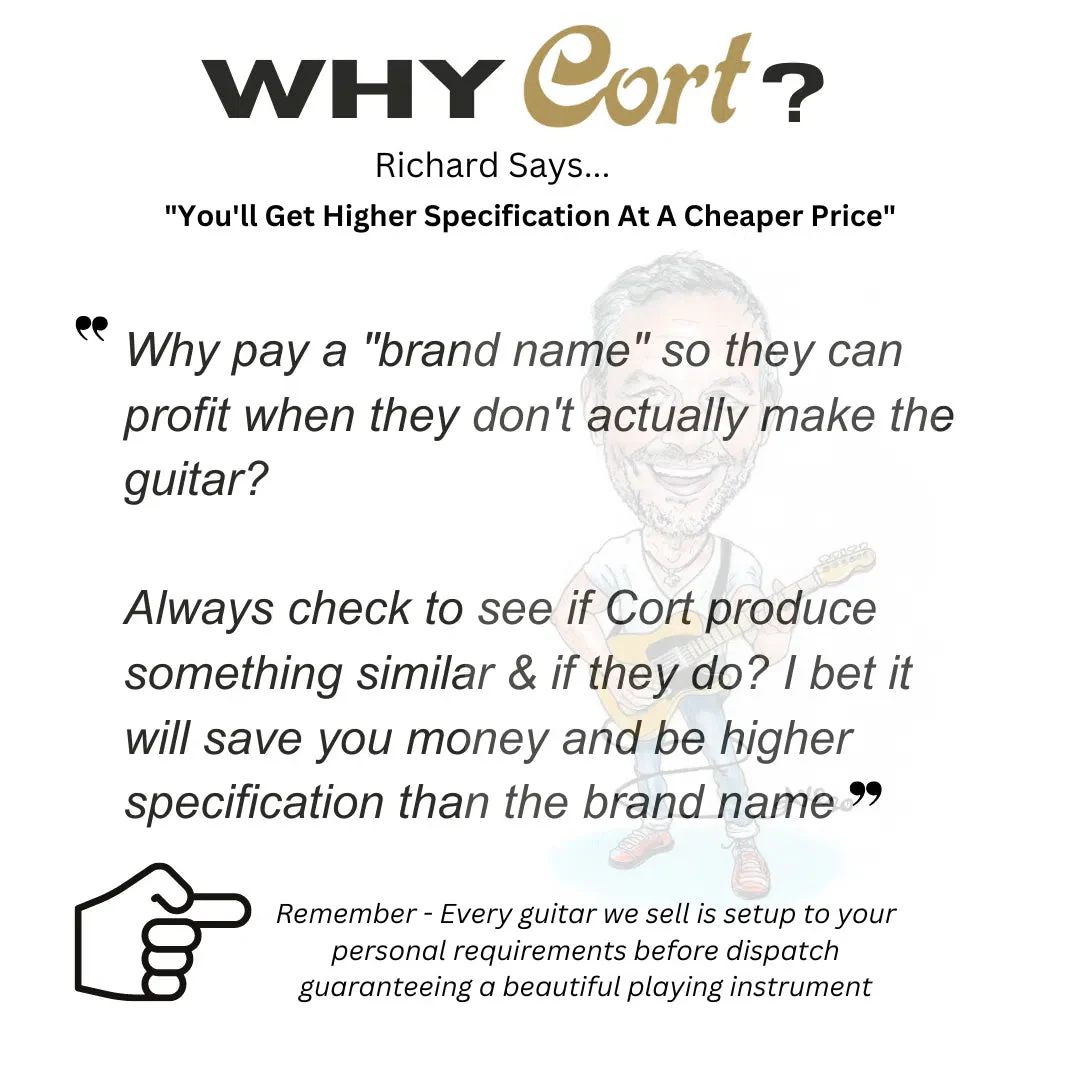 Cort GA MEDX 12 Open Pore 12 String Electro Acoustic Guitar With £225 Custom Pro Setup For Perfect Playability - Image 8