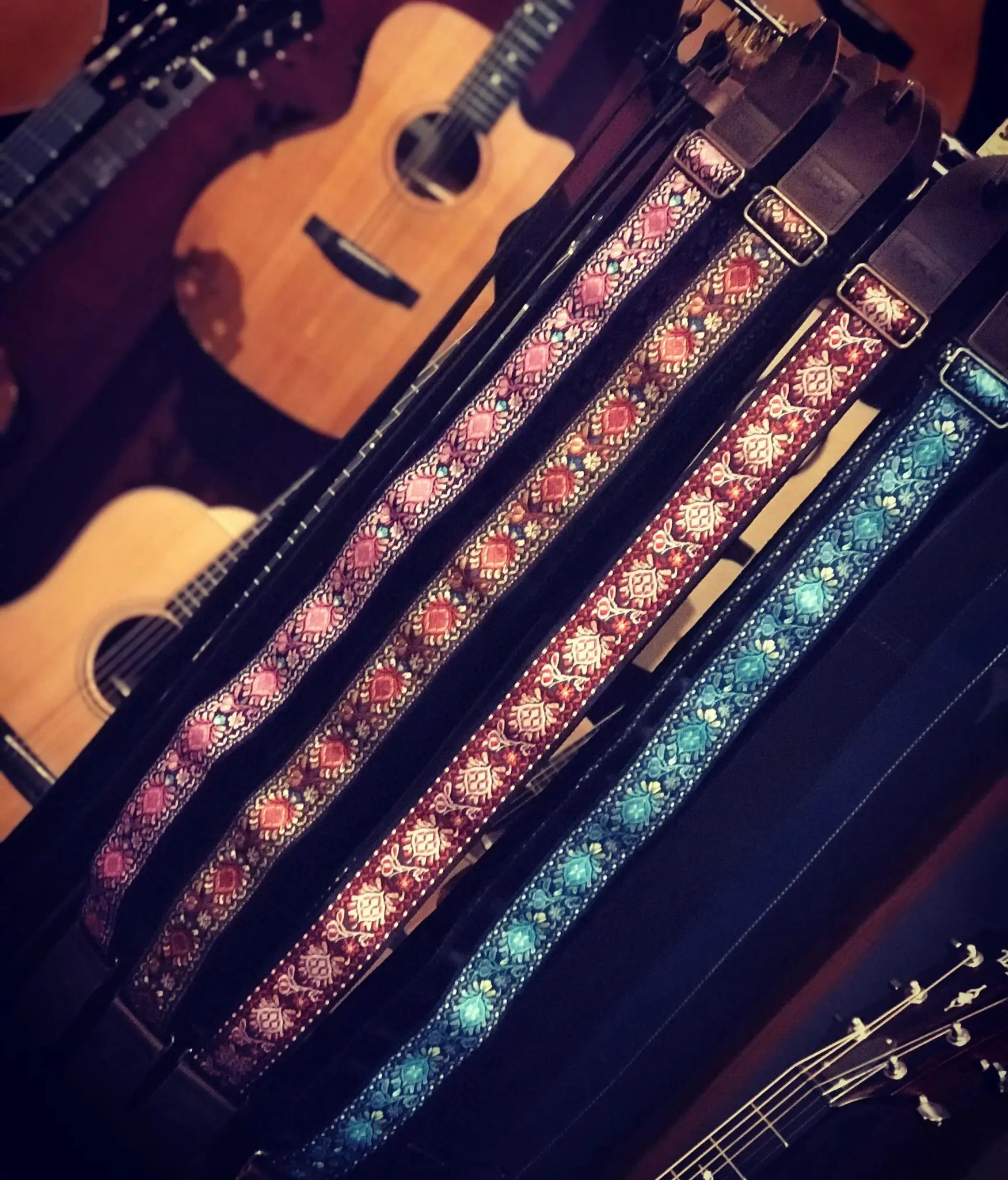 SMJ Reserve Collection "Adonis Blue" Guitar Strap - Image 6