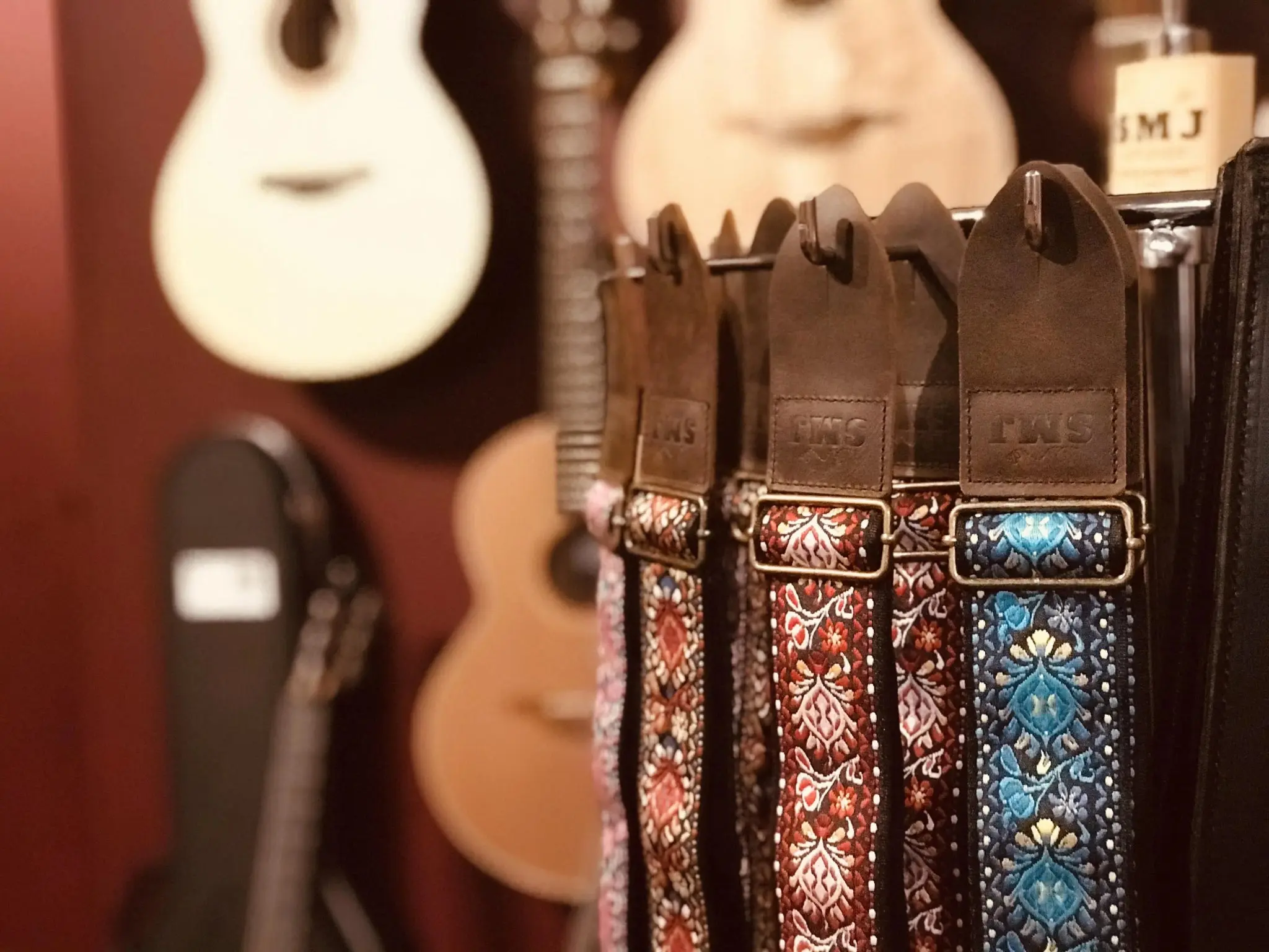 SMJ Reserve Collection "Red Admiral" Guitar Strap - Image 7